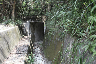 An empty bunker door